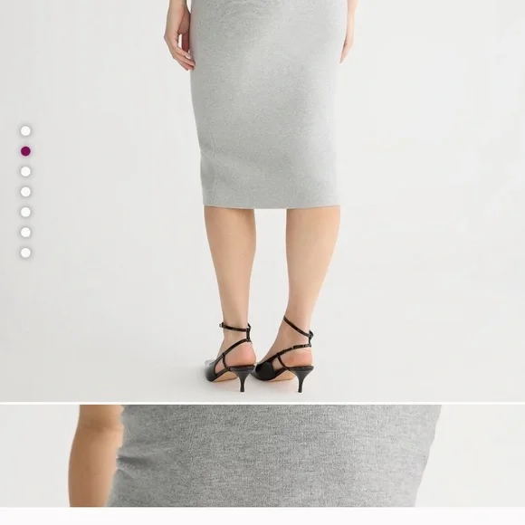 J. Crew Gray sweater tube Skirt Sleek and Sophisticated - Picture 2 of 6